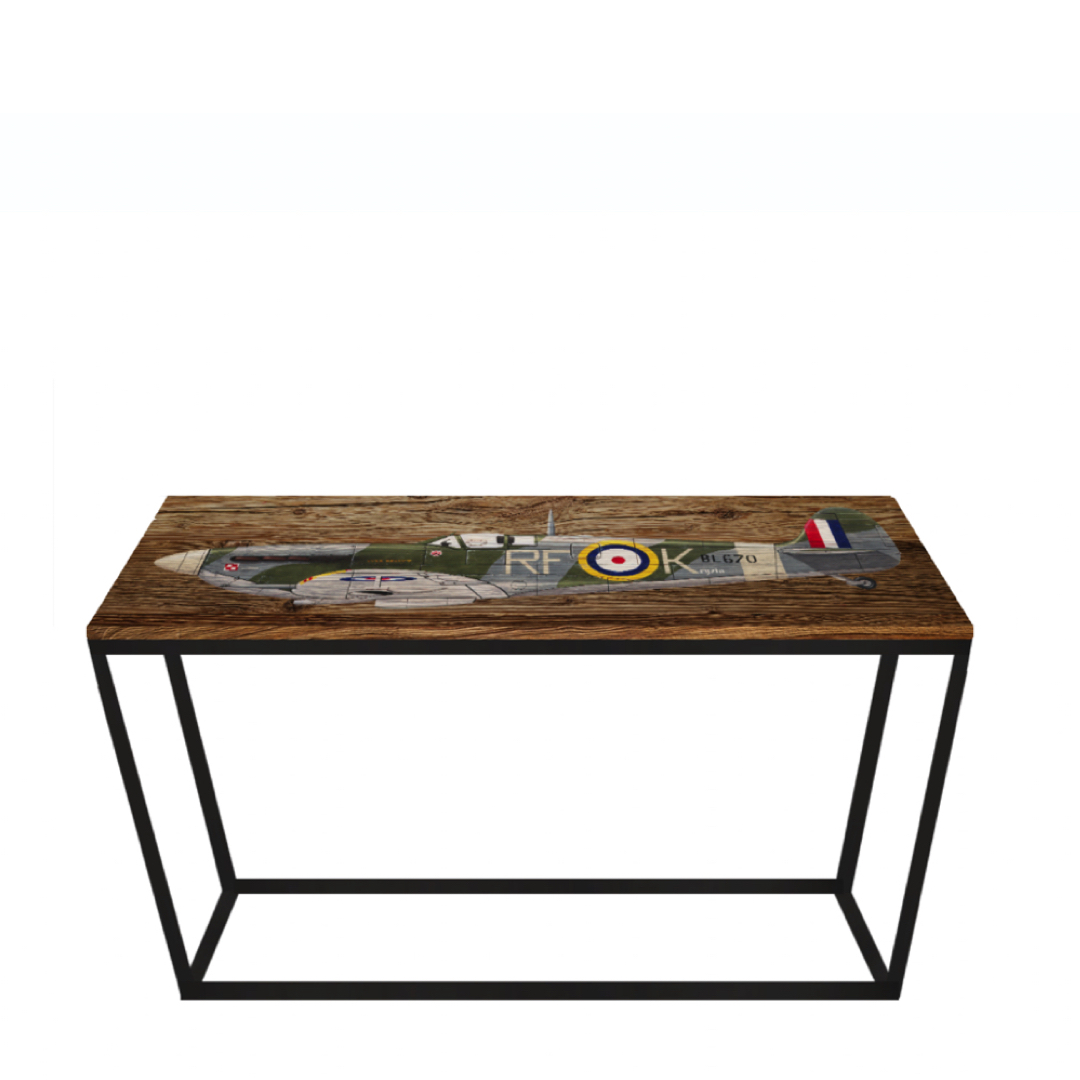 SPITFIRE Metal Box Frame Console Table