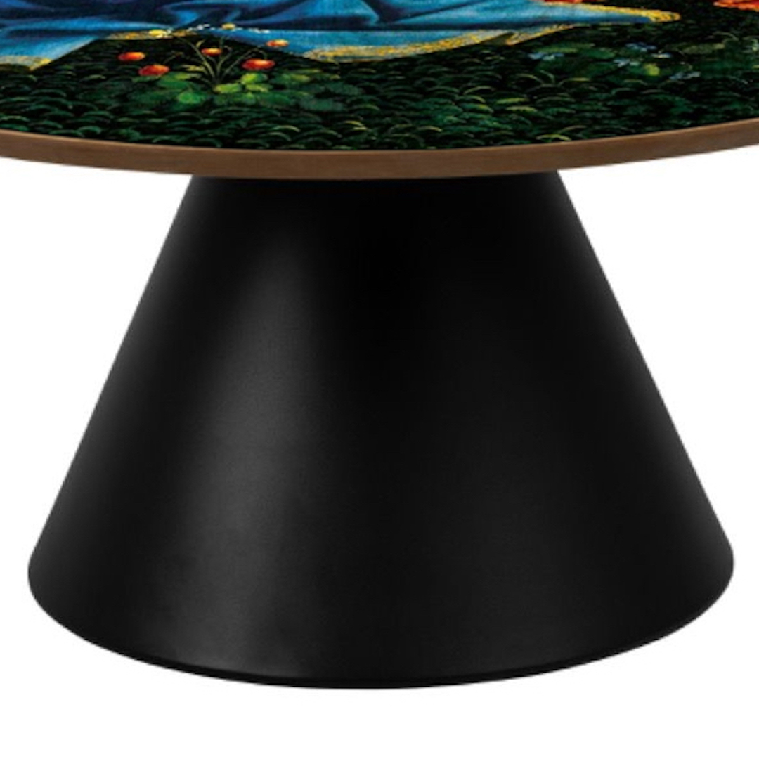 ADORNING THE CHILD Round Pillar Base Coffee Table - Image 3
