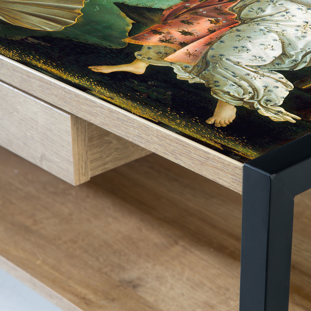 BIRTH OF VENUS Rectangle Coffee Table with Draw - Image 5
