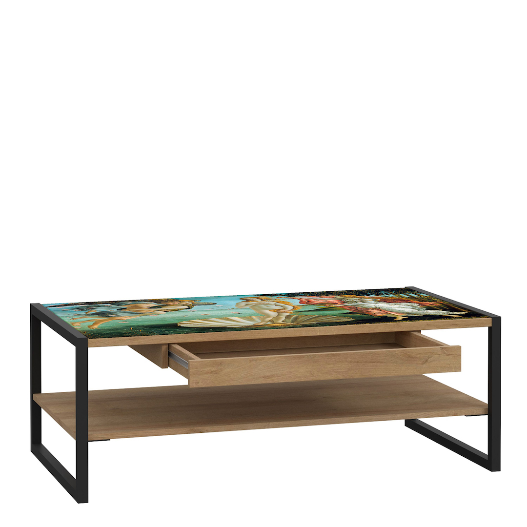 BIRTH OF VENUS Rectangle Coffee Table with Draw