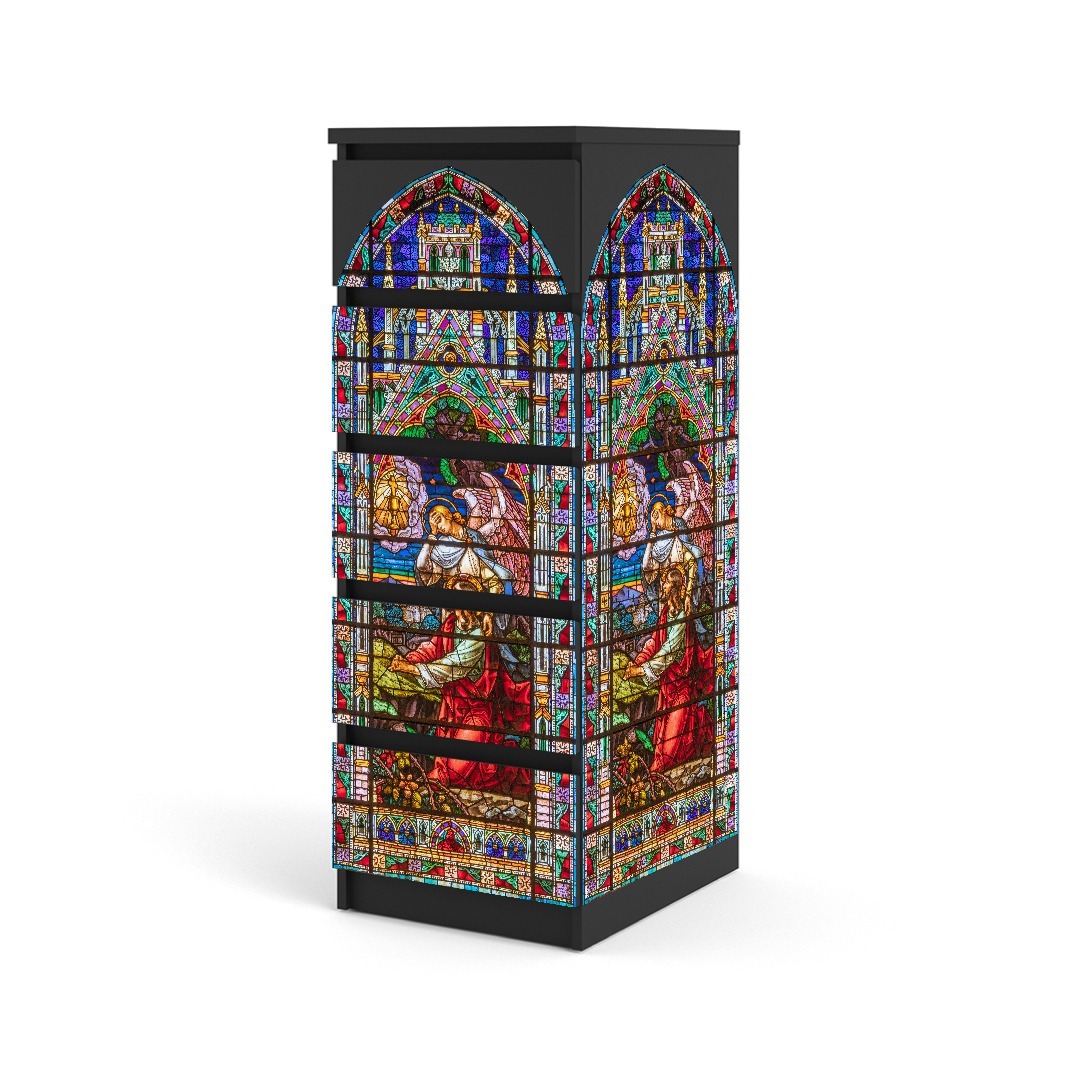CHURCH WINDOW 5 Drawer Tall Boy