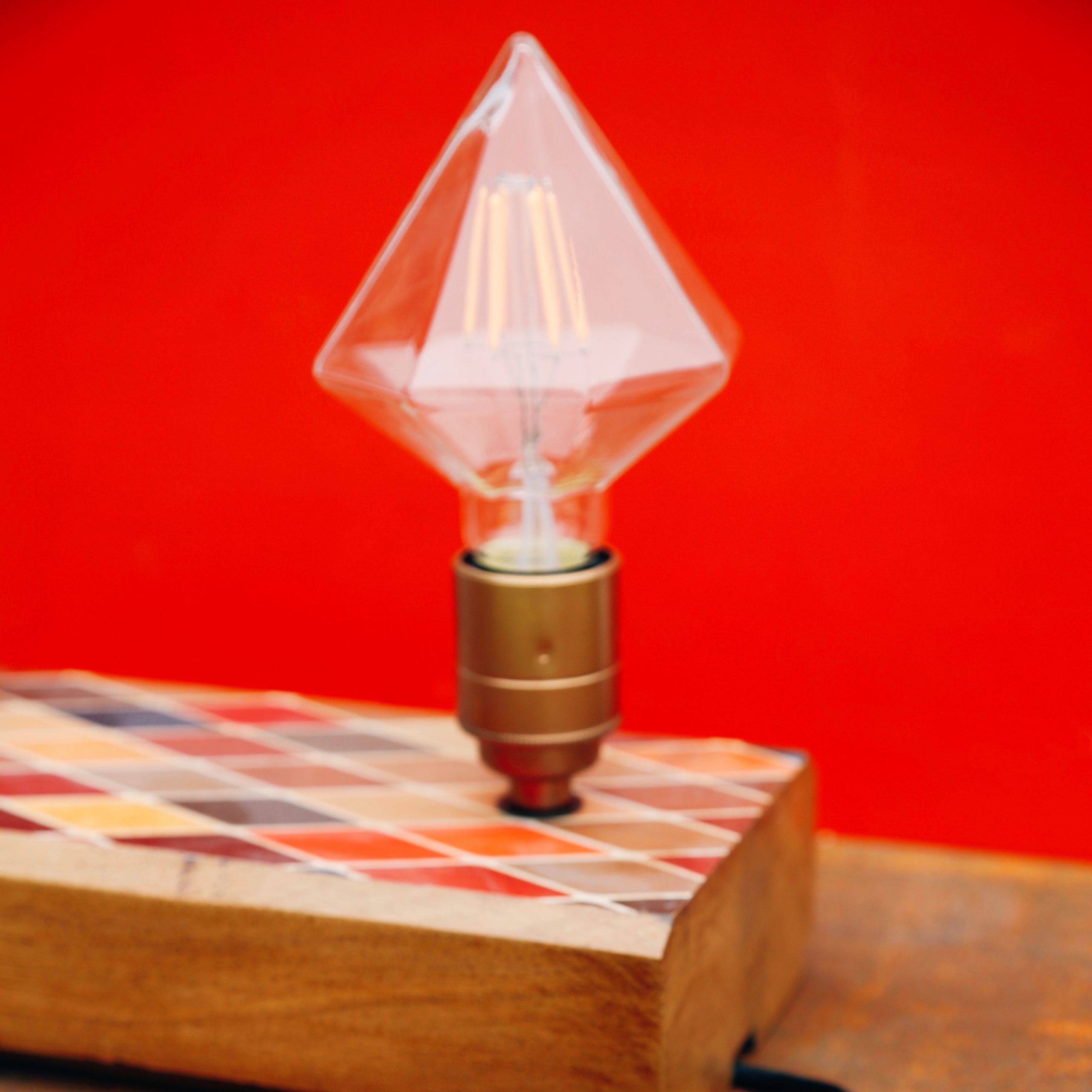 HARLEQUIN Oak Base Desk Light - Image 4