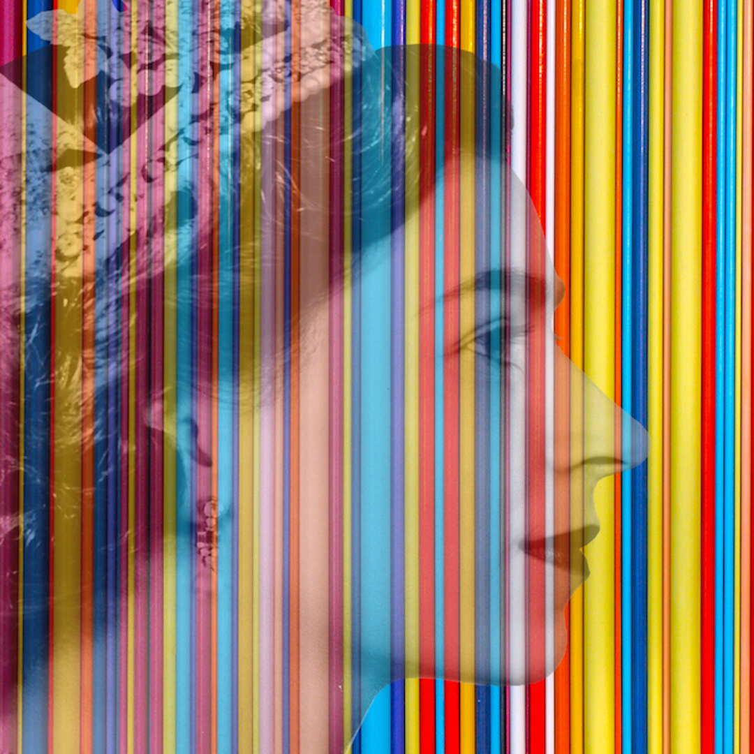 QUEEN ELIZABETH II Stripe Plywood Panel Wall Art - Image 4