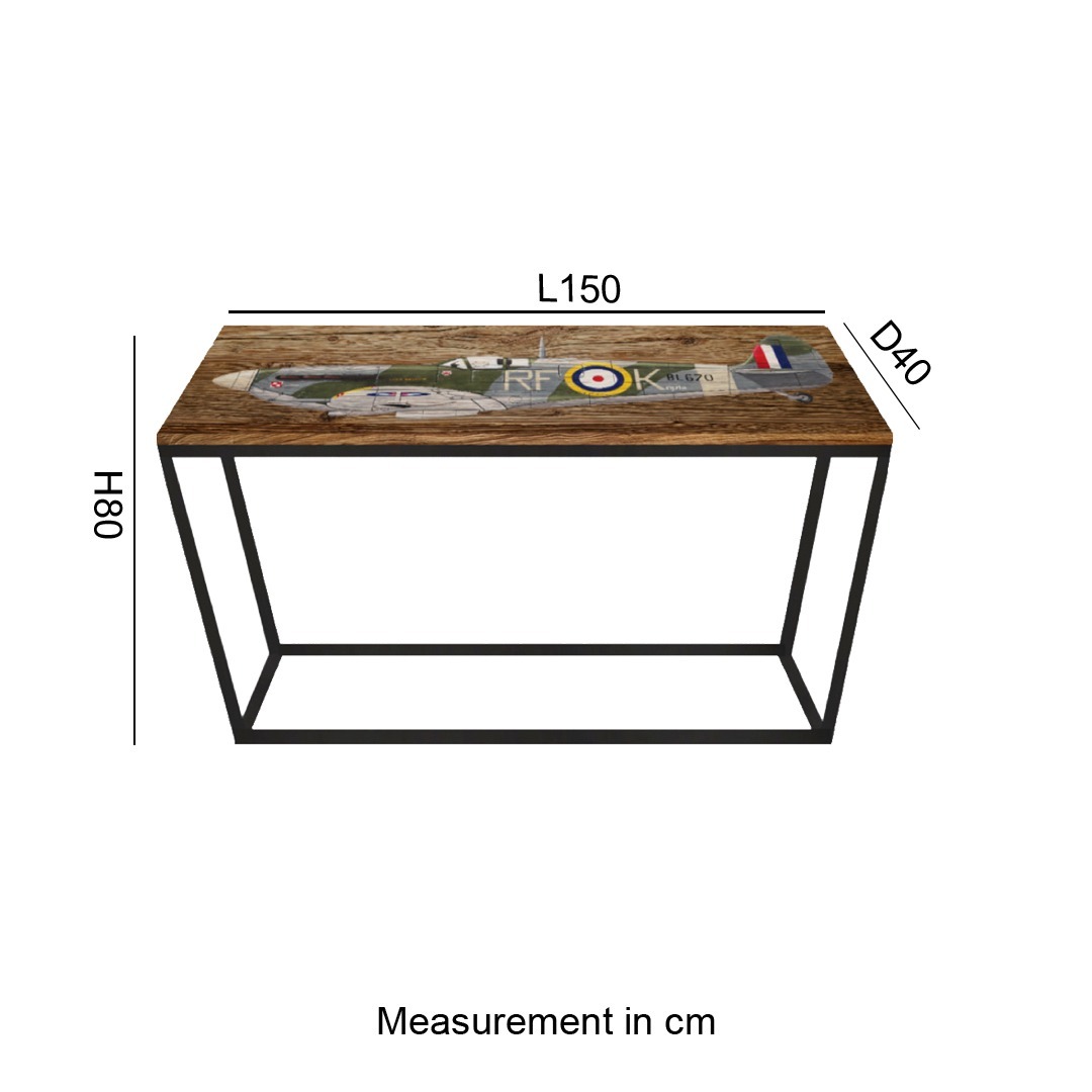 SPITFIRE Metal Box Frame Console Table - Image 4