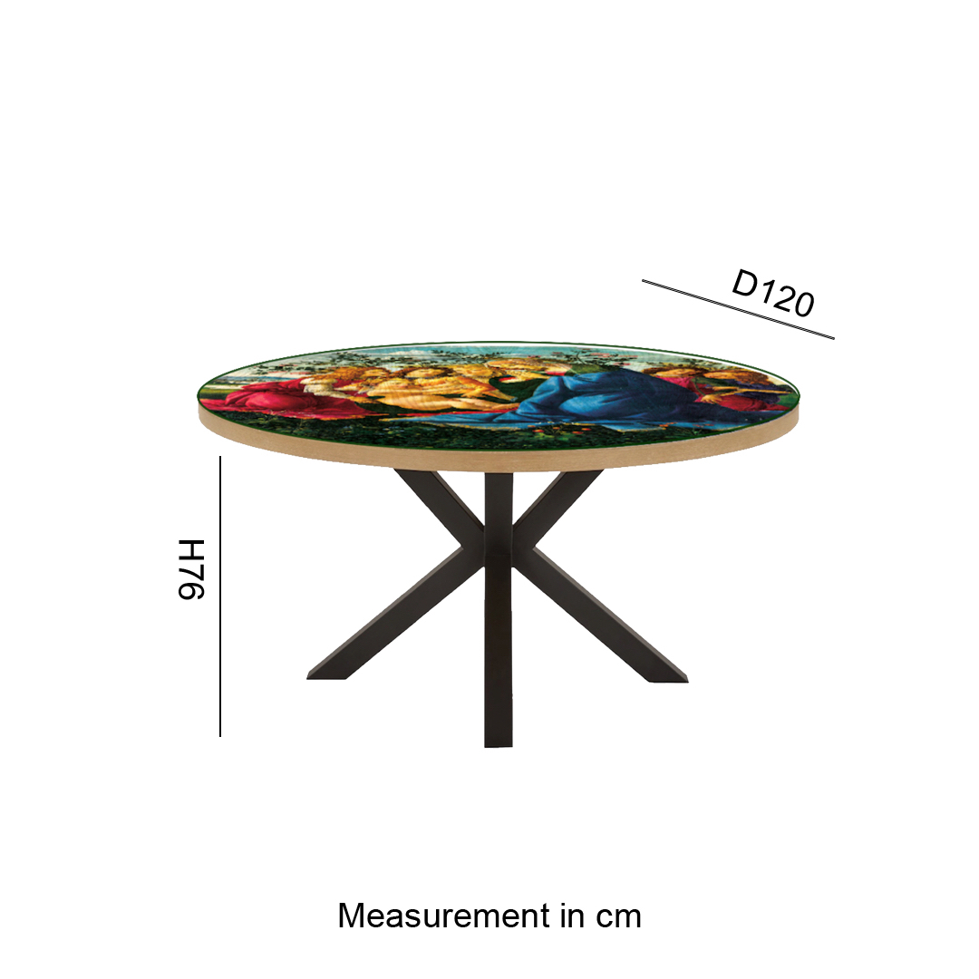 ADORNING THE CHILD Starburst Round Dining Table - Image 5